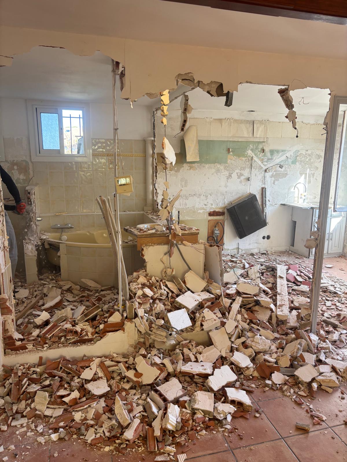 Démolition - progression du chantier