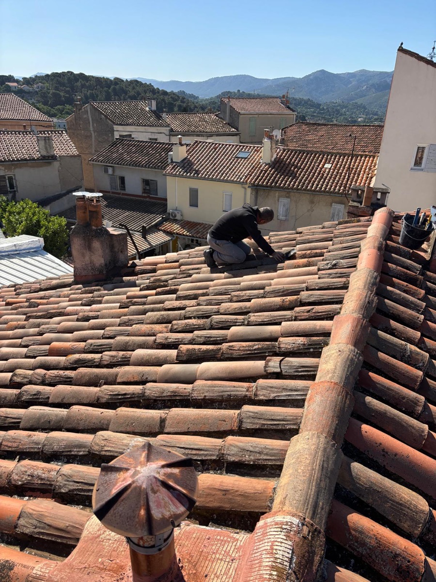 Toiture - intervention en cours